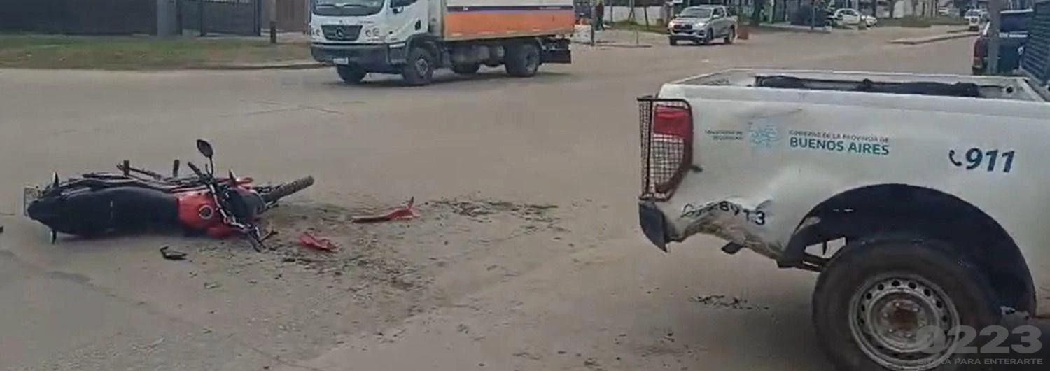 El impactante choque en la avenida.