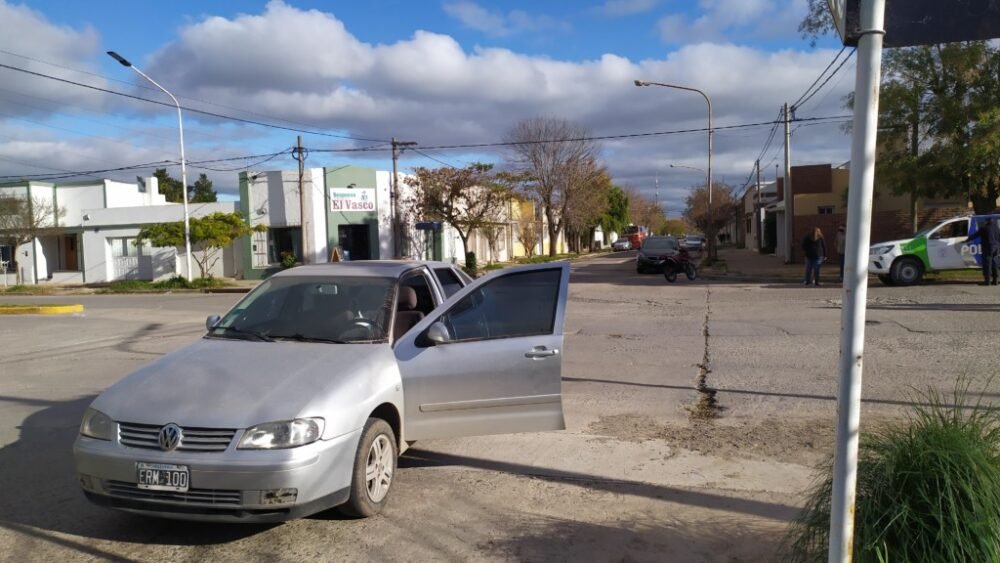Choque en la tarde de este lunes