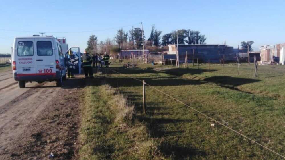 Bomberos trabajó en un incendio originado en una vivienda