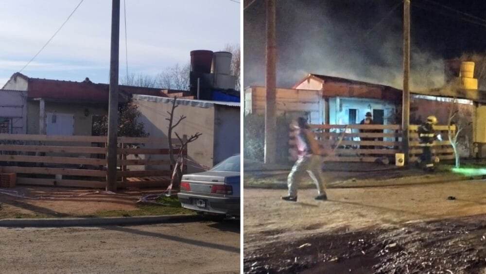 Luego del incendio, la familia reconstruye nuevamente su vivienda