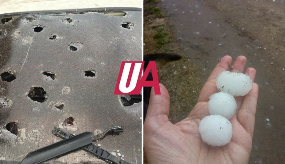 Santa Clara del Mar: cayó granizo sin llover