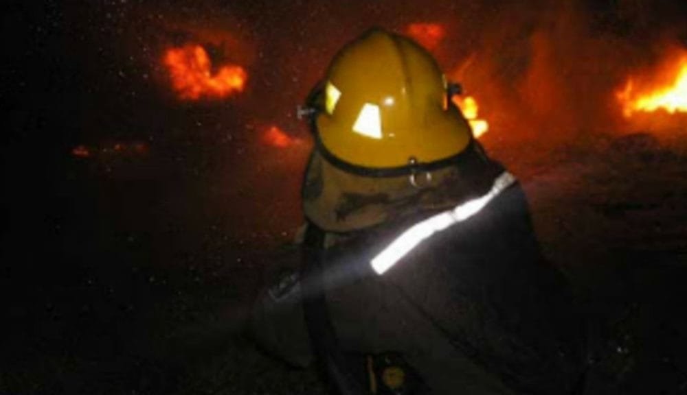 Bomberos fue convocado a un incendio en una vivienda rural