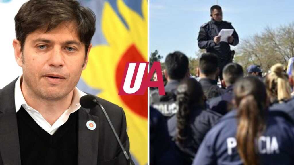 Kicillof anunció un salario inicial de bolsillo de 44 mil pesos para policías bonaerenses