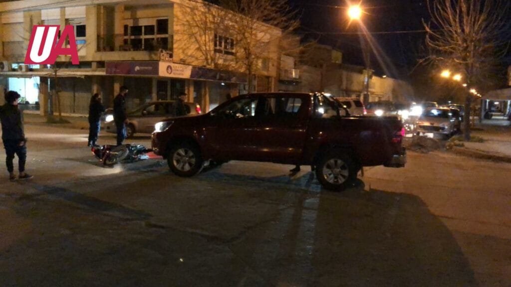 Se produjo un accidente de tránsito en la noche de sábado