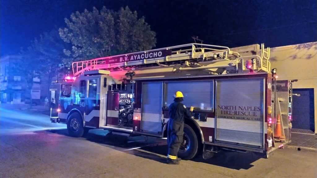 Bomberos fue convocado a un incendio en un domicilio de calle 25 de mayo