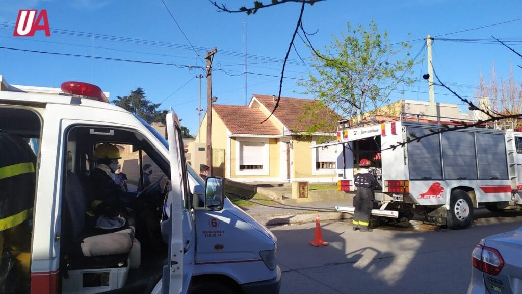 Bomberos acudió a un incendio de una propiedad