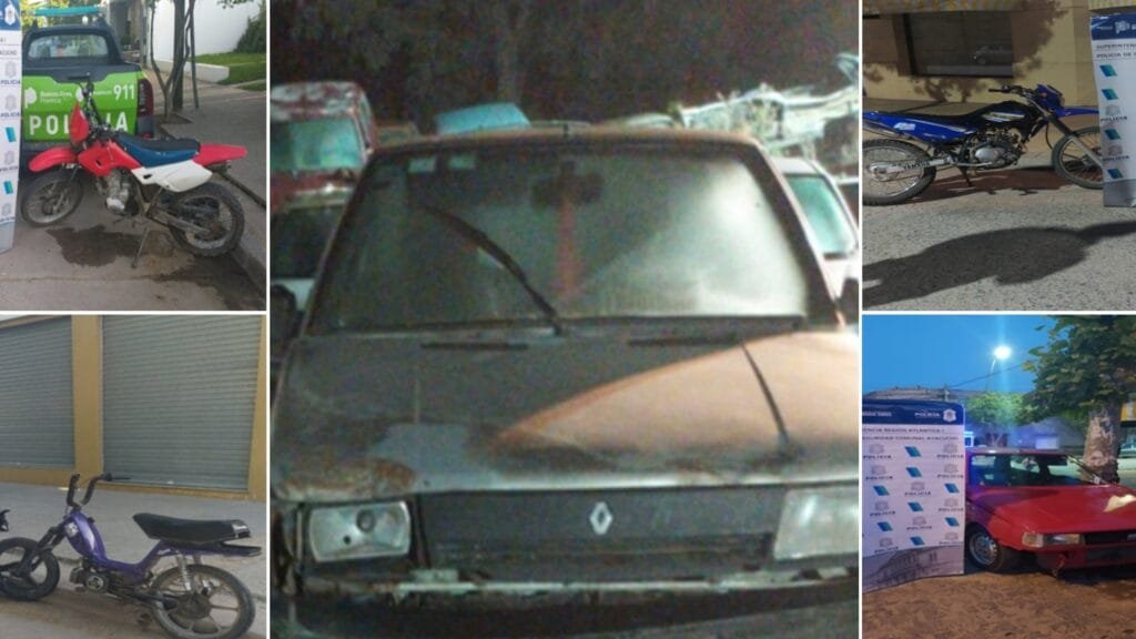Secuestraron motos y autos durante el fin de semana