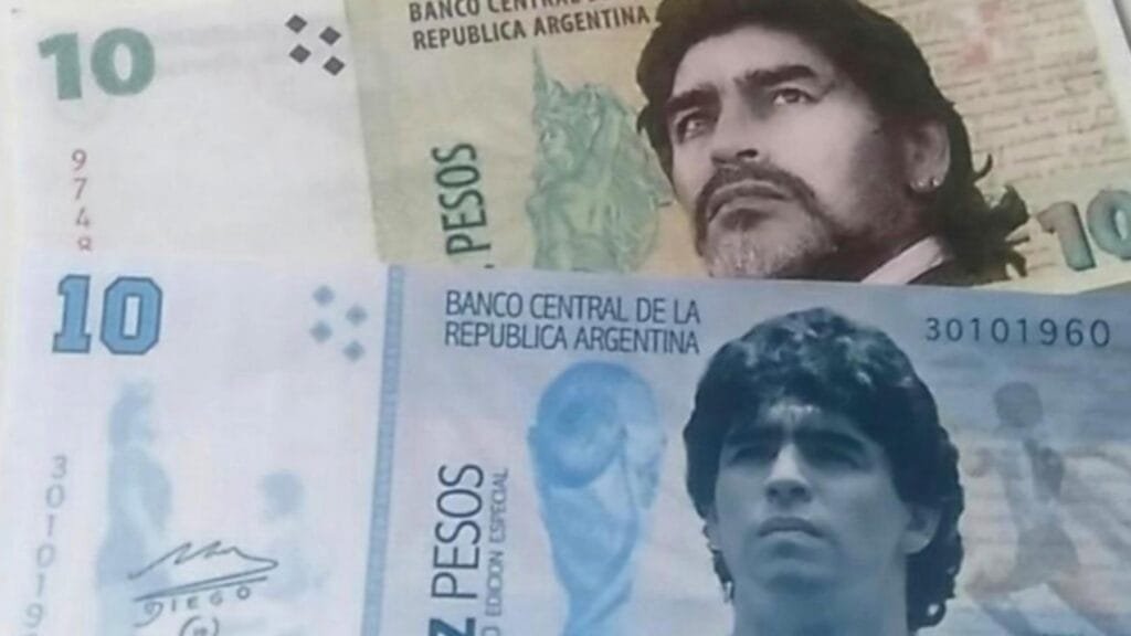 Presentan en el Senado un proyecto de ley para que Maradona aparezca en billetes y sellos postales