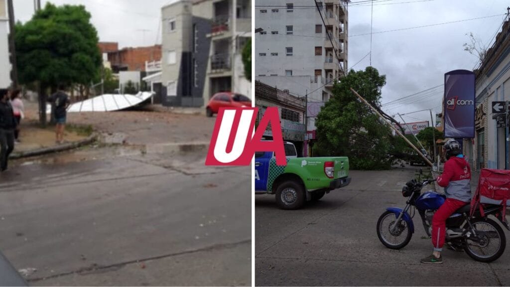 Fuertes vientos generaron destrozos en toda la región