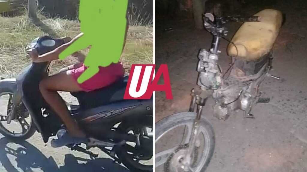 ¡Indignante!: Le robaron su moto y apareció toda destrozada