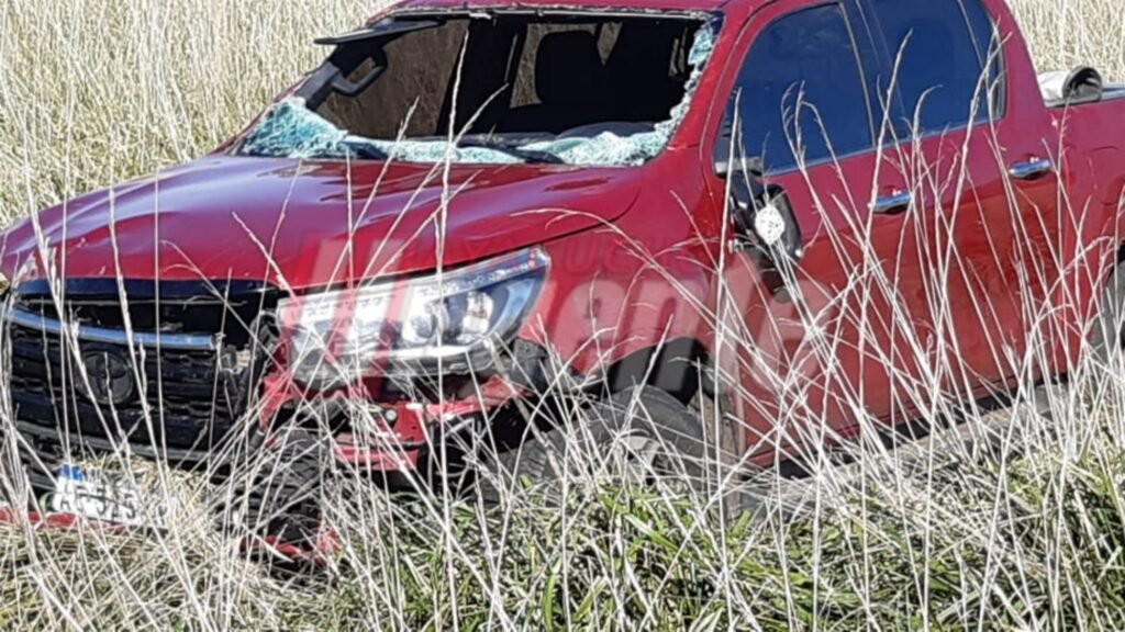 Una camioneta volcó en Ruta 29