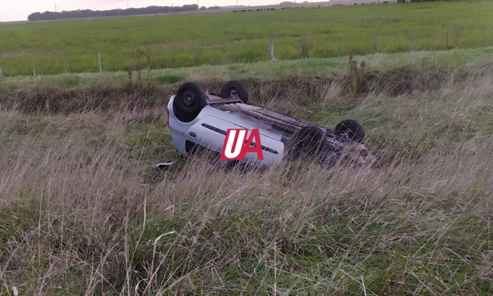 Una mujer fue derivada al Hospital tras un vuelco en Ruta 29