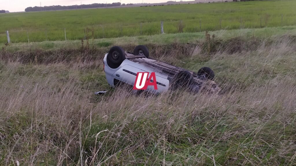 Una mujer fue derivada al Hospital tras un vuelco en Ruta 29