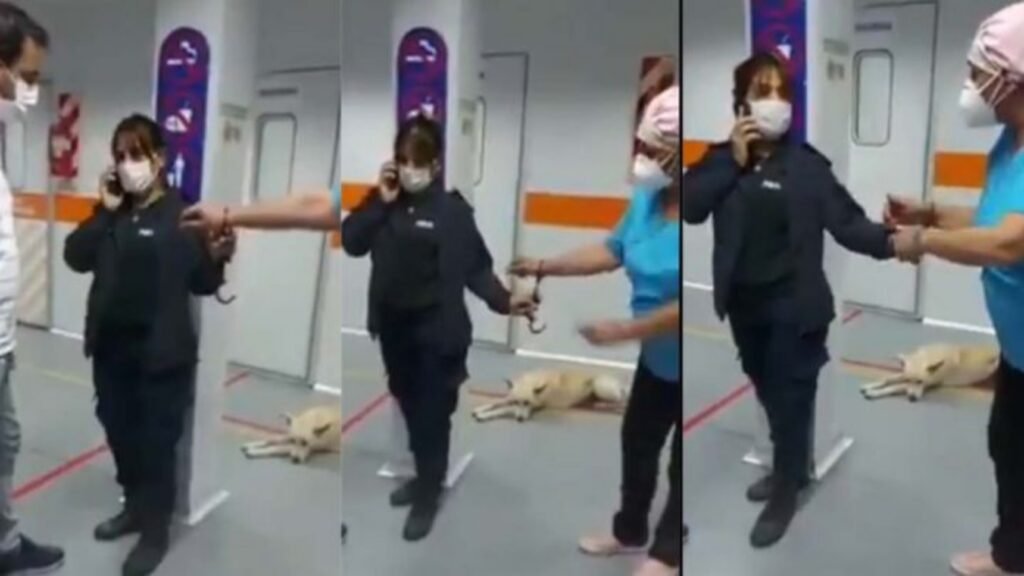 Una policía esposó a una enfermera para exigirle que le saque sangre a un detenido