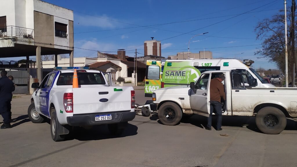 Un hombre trasladado al Hospital tras un accidente de tránsito