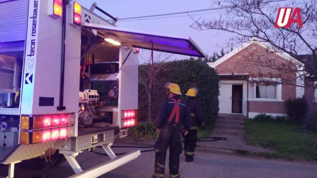 Se produjo un incendio en un domicilio