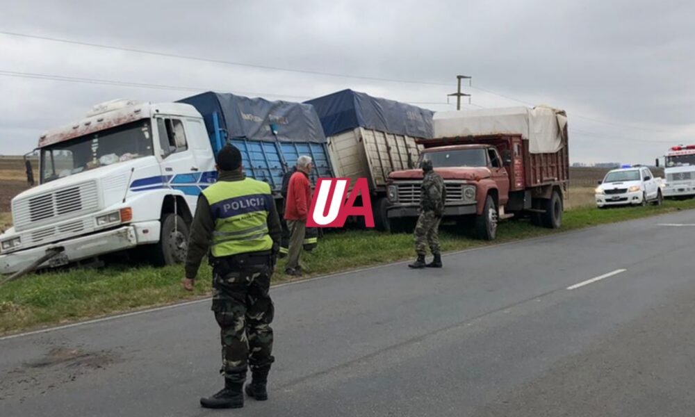 Chocaron 2 camiones en Ruta 29