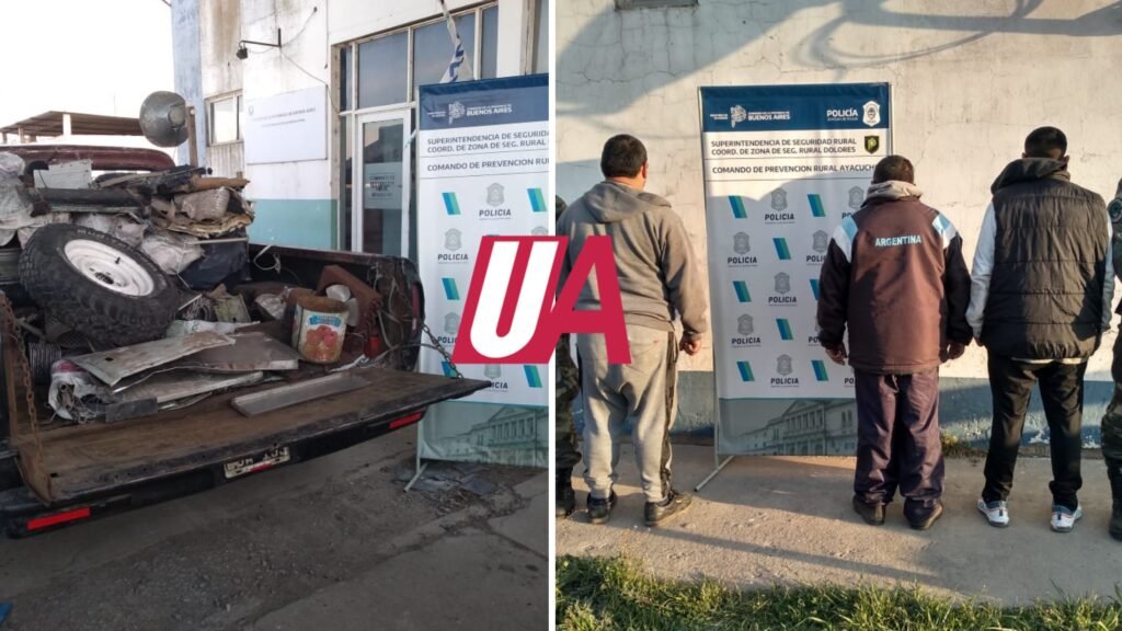 Fueron aprehendidos cuando robaban en un campo