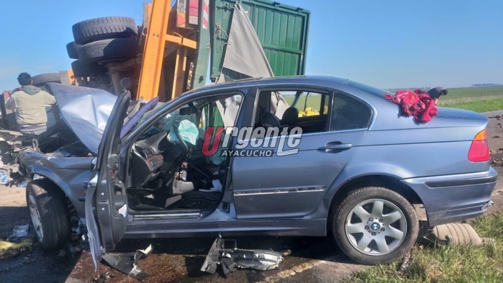Tragedia en Ruta 29: Falleció un menor producto de un accidente entre 2 camiones y un auto