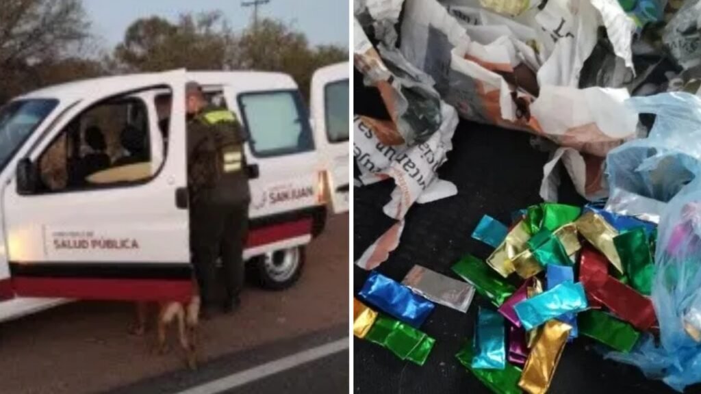 San Juan: detenidos cuando trasladaban droga en un vehículo del Ministerio de Salud