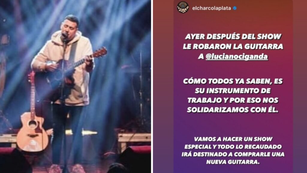 El artista ayacuchense Luciano Ciganda sufrió el robo de su guitarra: iniciaron una campaña