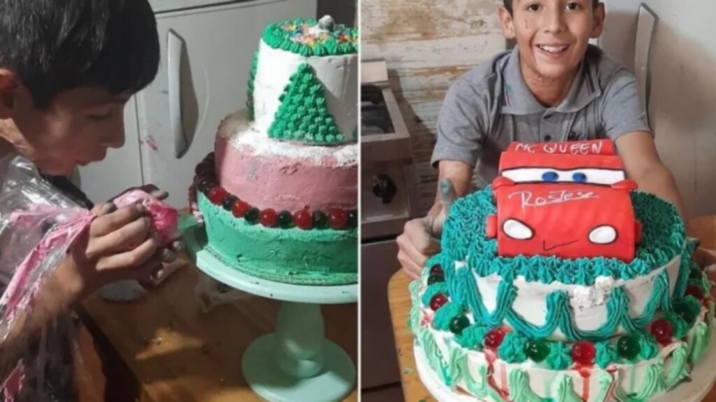La historia de Joaquín, un niño de diez años que hace tortas y es furor en las redes