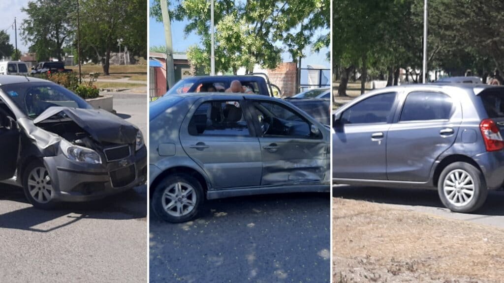 Triple choque en Avenida Miguens y Avenida Colón