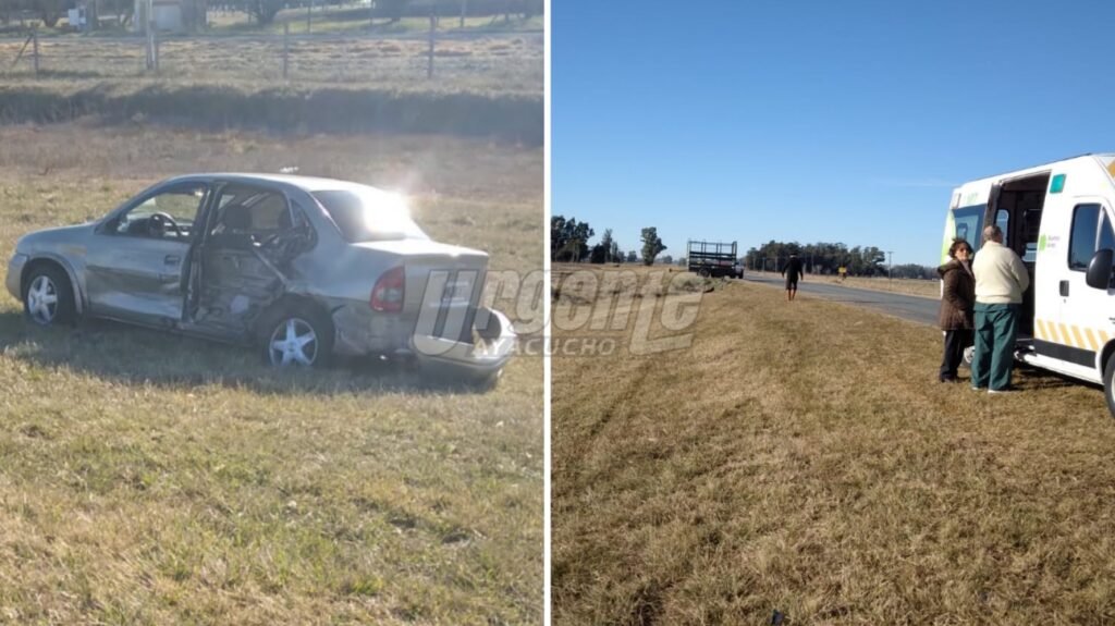 Ruta 50: Un vehículo y una camioneta protagonizaron un accidente