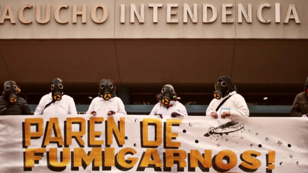 Grupos ambientalistas se manifestaron en contra de las fumigaciones en el partido de Ayacucho