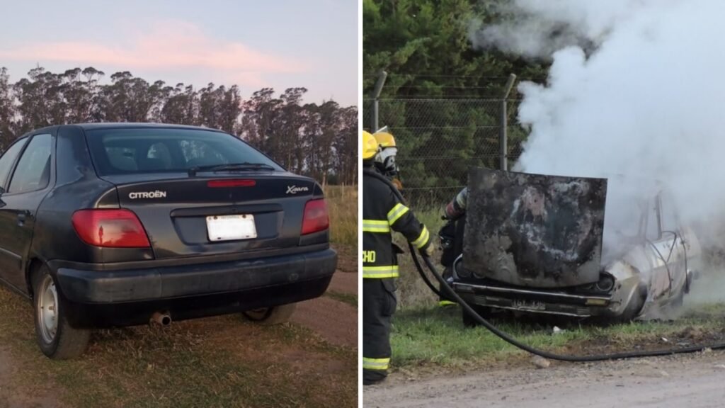 Dos autos fueron robados durante el domingo a la madrugada: uno de ellos apareció prendido fuego