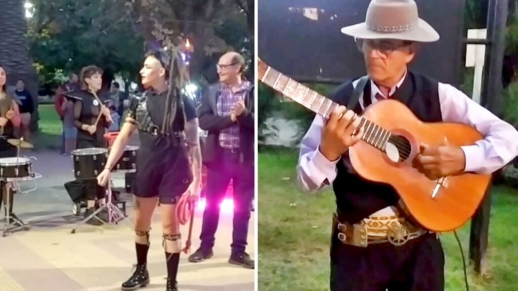 Artistas callejeros despliegan su arte en la Fiesta del Ternero