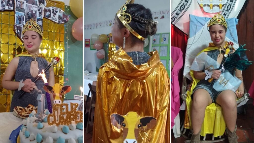 Male celebró sus 17 años el mismo día de la coronación, soñando ser aspirante