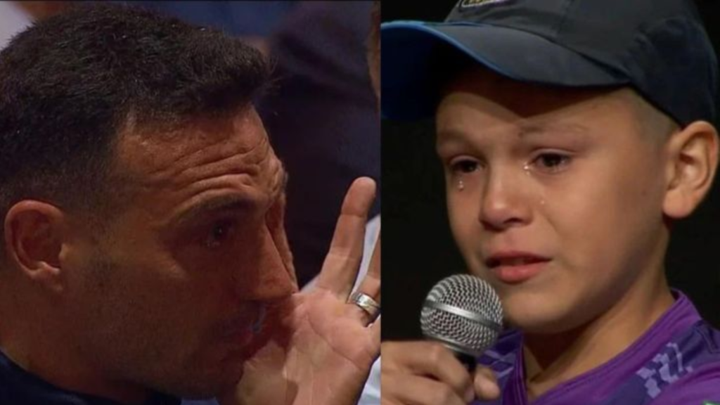 La historia del niño que emocionó a Lionel Messi y a la selección argentina en Conmebol