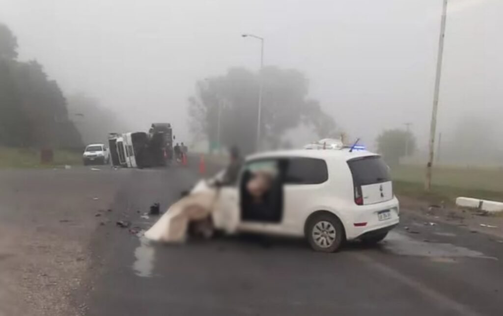 Un rauchense involucrado en choque entre un auto y un camión en el cruce de ruta 3 y 60