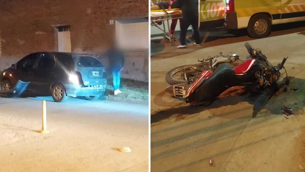 Un motociclista resultó herido tras un accidente en Avenida Solanet