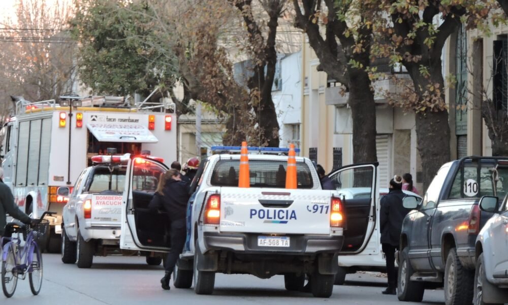 Bomberos Voluntarios acudió a un incendio en una vivienda