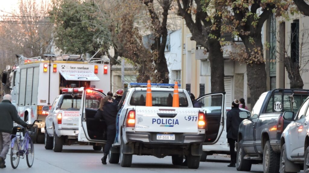 Bomberos Voluntarios acudió a un incendio en una vivienda