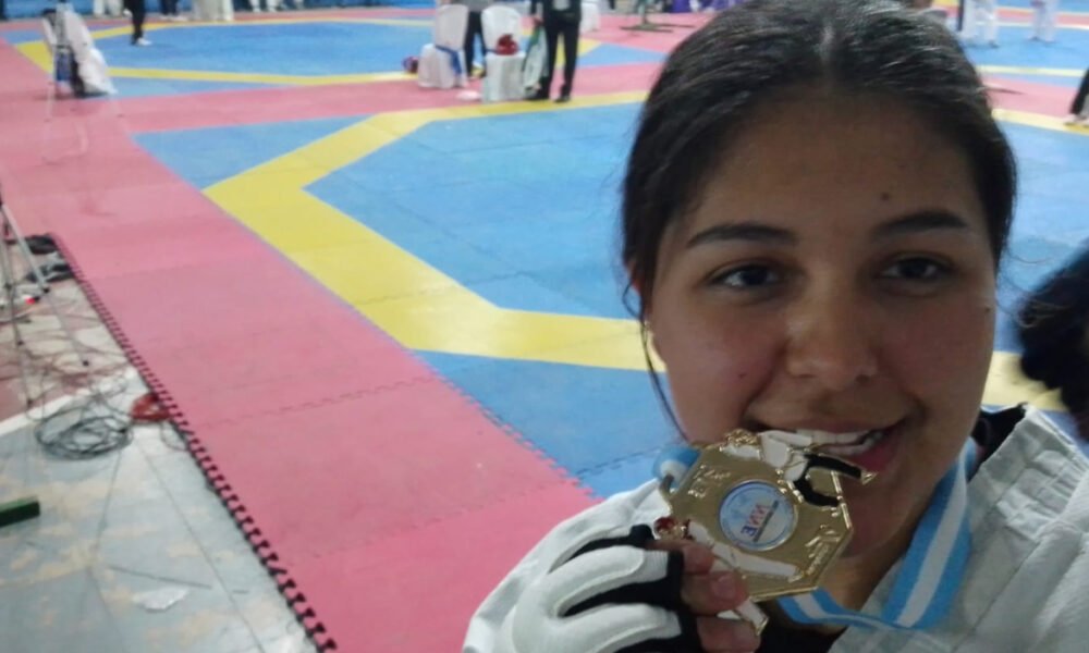 La ayacuchense Luz Quimey Cora se coronó campeona de Taewkondo en el Provincial de Merlo