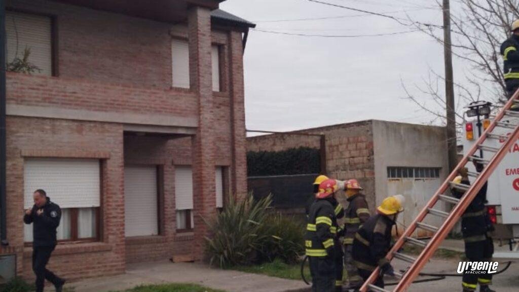 Un incendio se originó en una vivienda