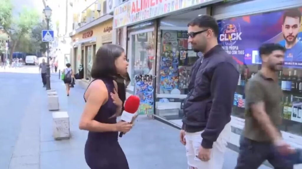 Periodista española agredida sexualmente en medio de un reporte en vivo en Madrid
