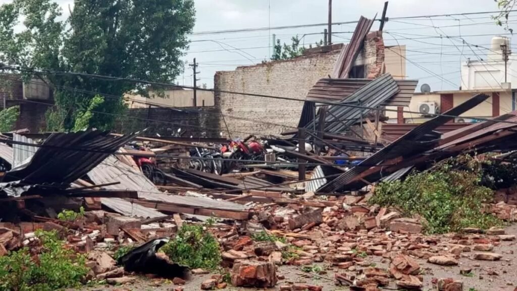 Fuerte temporal causó graves destrozos en Olavarría