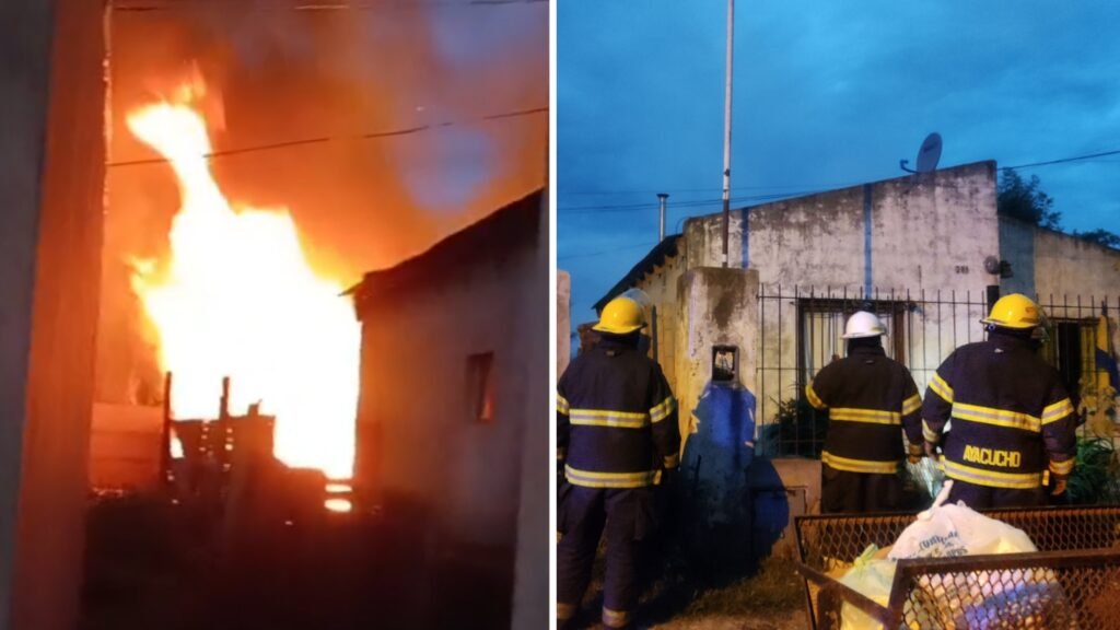 Un incendio en un galpón convocó a Bomberos Voluntarios