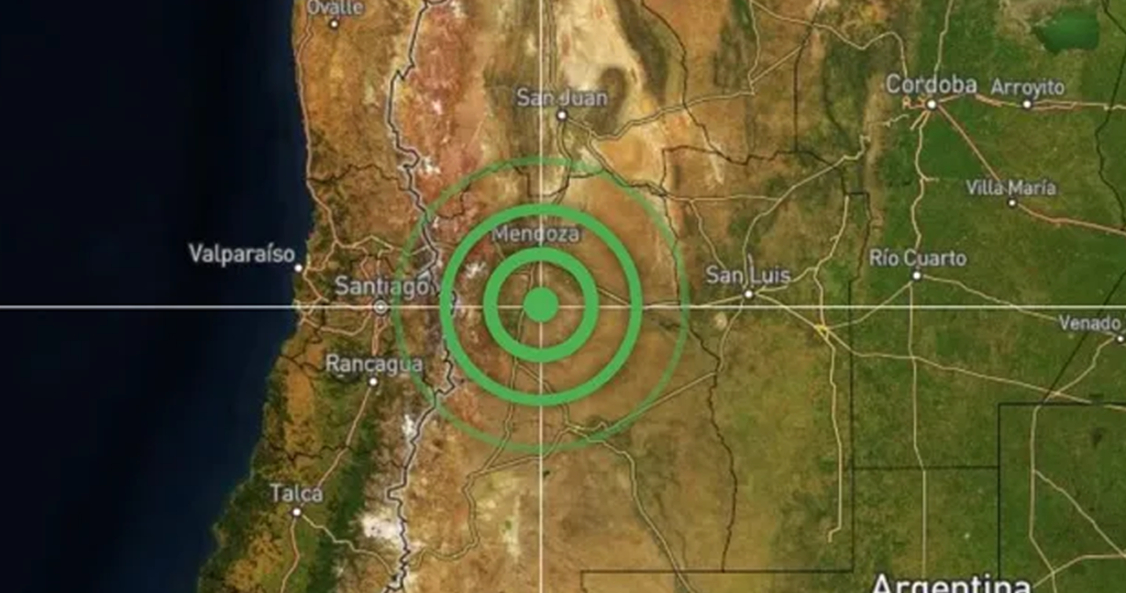 Fuerte temblor en Mendoza