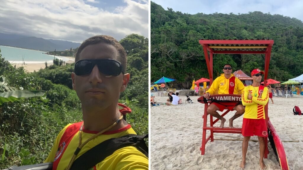 Emanuel Rivera, radicado en Brasil destaca su formación en la Escuela de Guardavidas de Ayacucho