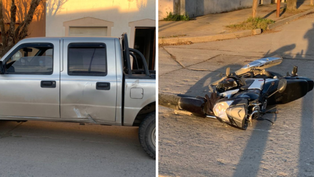 Un hombre fue trasldado al Hospital tras un accidente de tránsito
