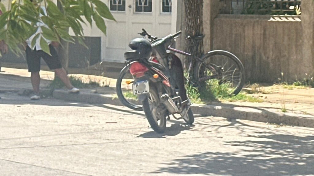 Una ciclista fue llevada al Hospital tras un accidente