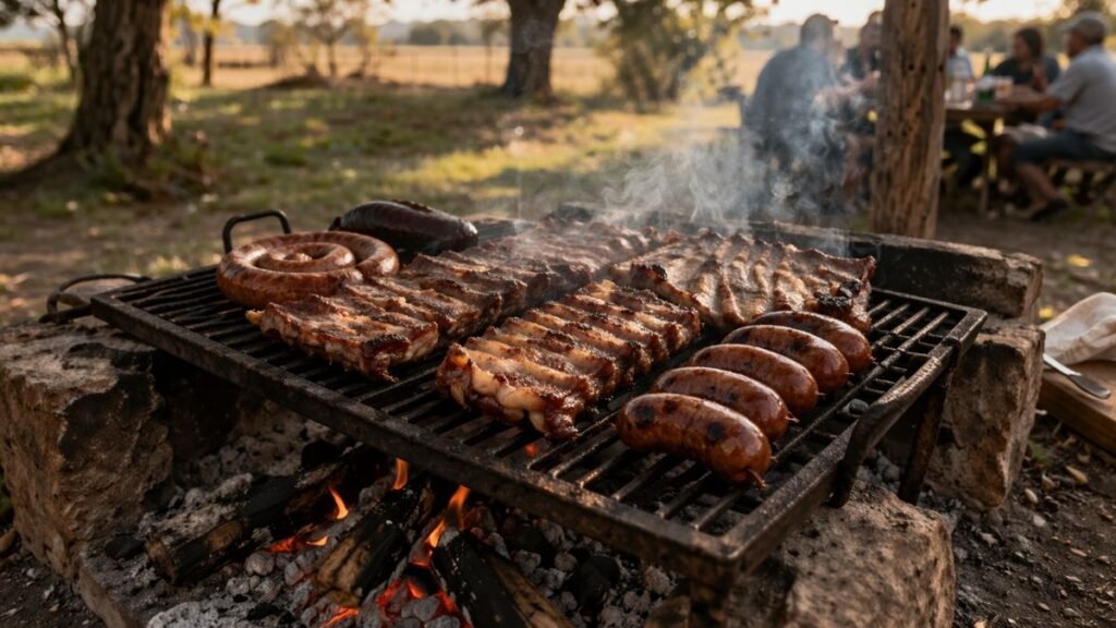 asado argentino como emblema cultural en concurso fotográfico de la Fiesta del Ternero en Ayacucho