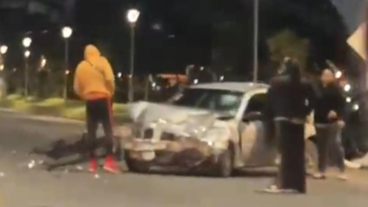 choque entre vehículos en Mar del Plata