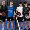 Jugadores de pádel en competencia en Tandil