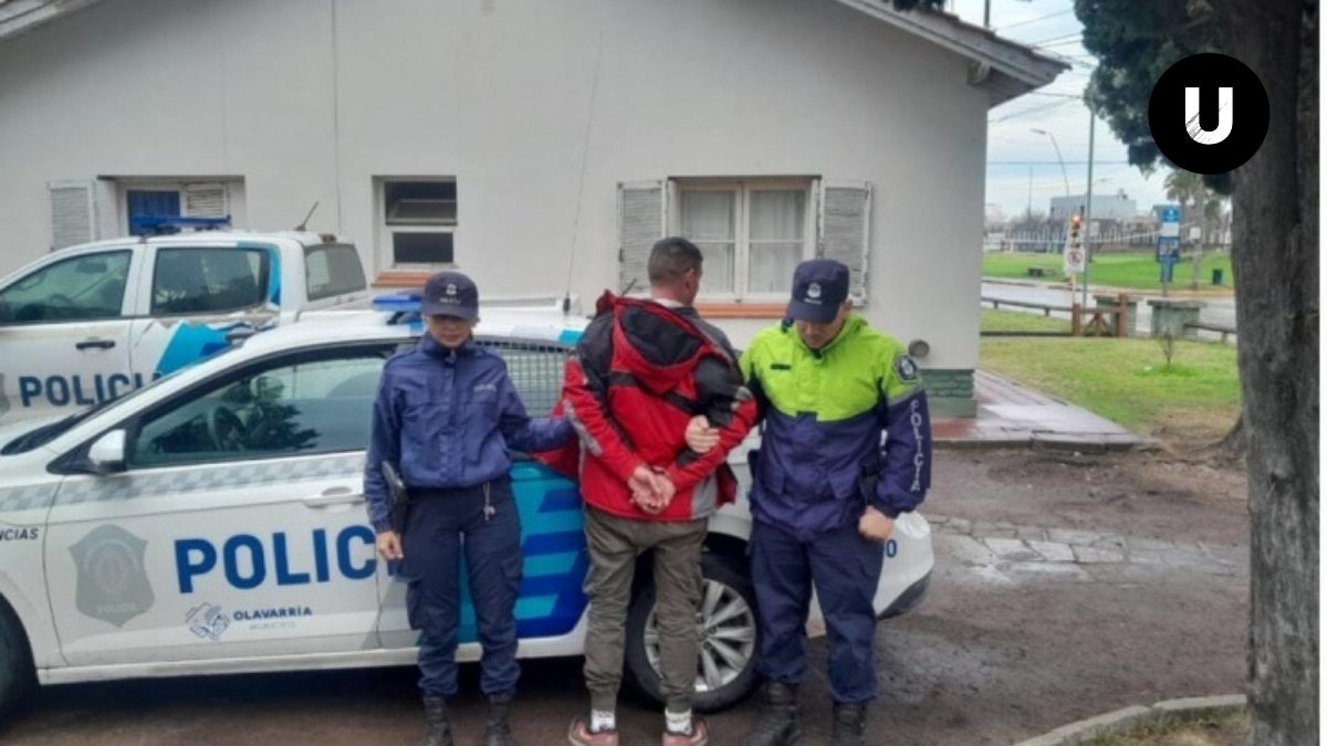 Operativo policial en Olavarría donde fueron detenidos dos hombres requeridos por la Justicia de Tandil.